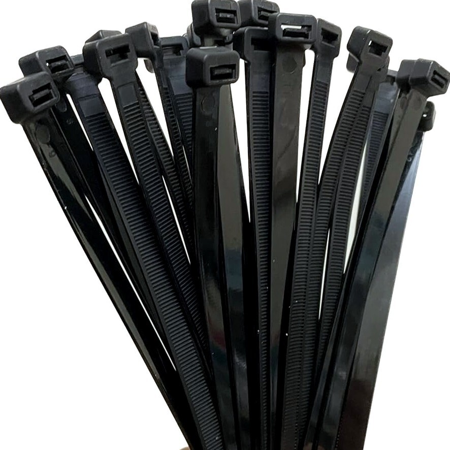 100~LARGE 36" BLACK CABLE ZIP TIES Heavy Duty UV Resistant UL 6/6 Nylon