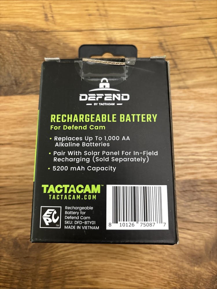 Tactacam Defend Rechargeable Battery NOB