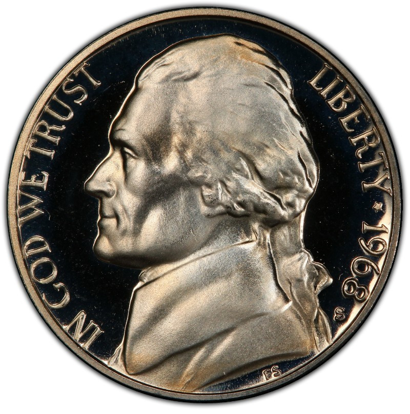 1968-S Proof Jefferson Nickel 5C