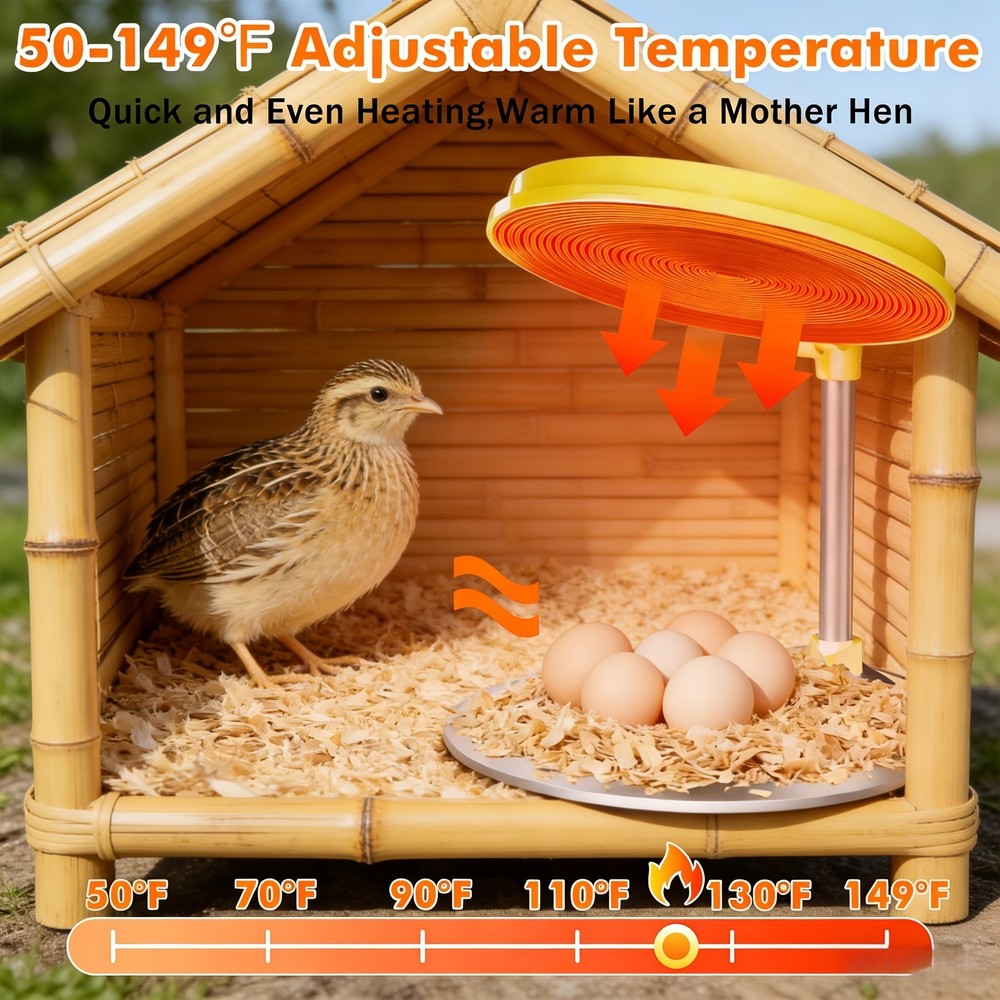 Chick Brooder Heating Plate Temperature Heater Adjustable Chicks Brooder Heater