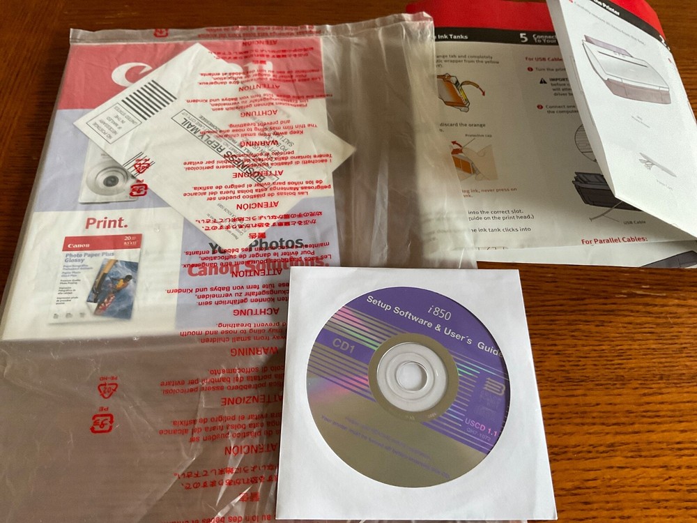 Quick Start User's Guide Canon i860 Ink Jet Printer - Guide and fold out sheet