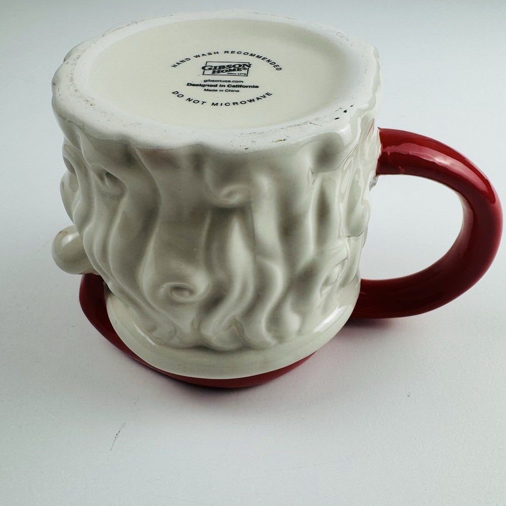 Gibson Pottery Santa 3D Coffee Mug Cup