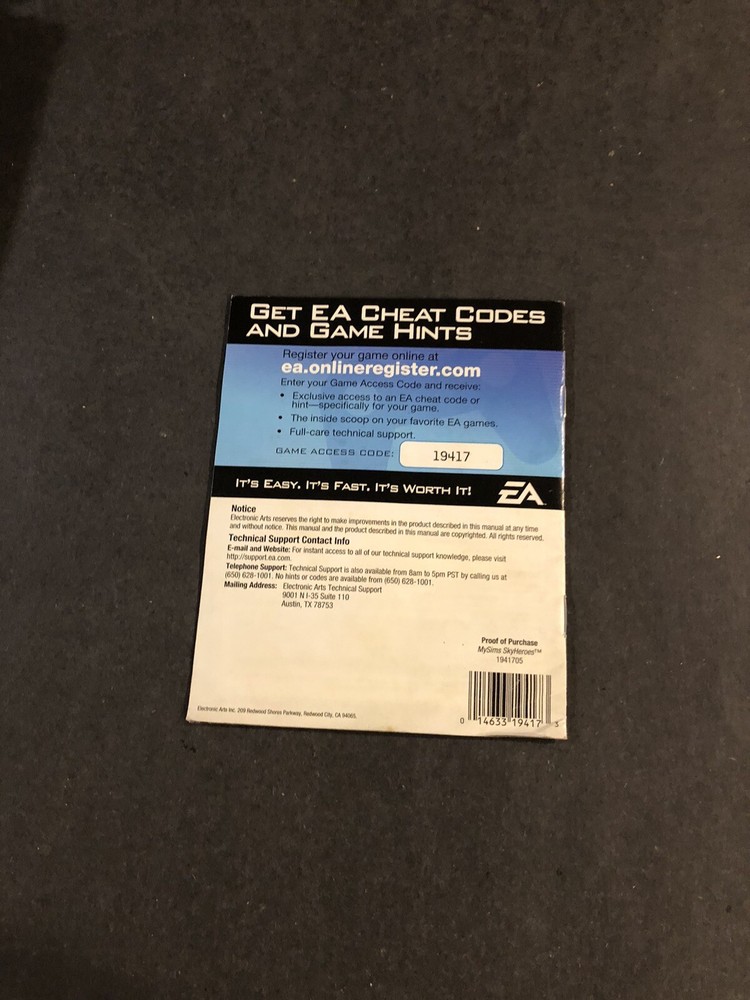 my sims sky heroes ps3 Manual Only