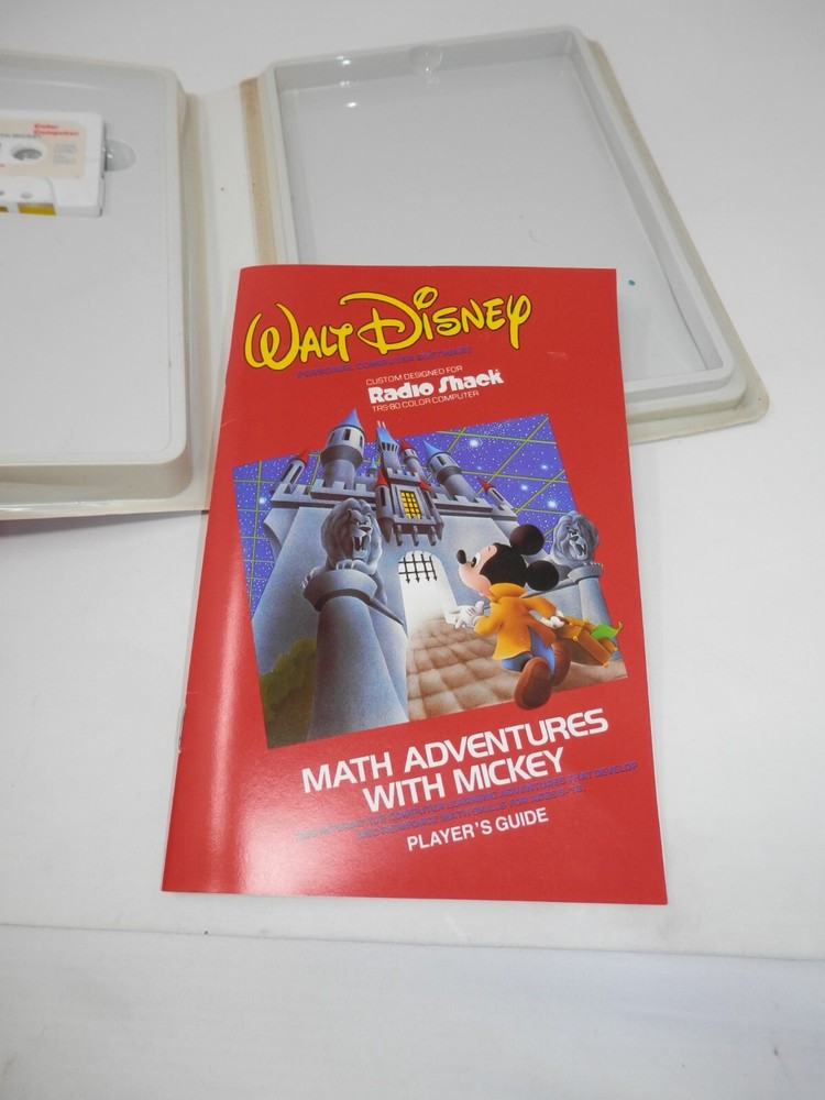 Radio Shack TRS-80 Color Computer Math Adventures w/ Mickey Mouse Software 1983