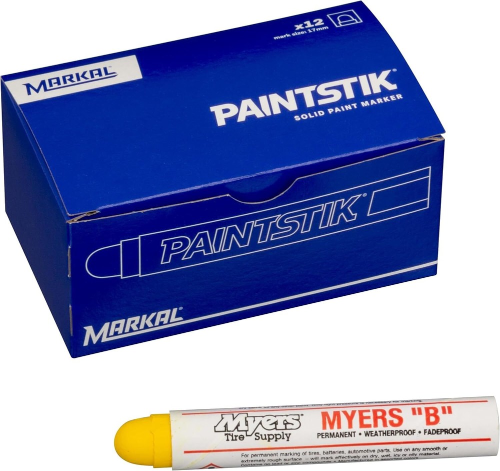 Myers B Paintstik Multi-Purpose Permanent Solid Paint Marker for Oily, Icy, W...