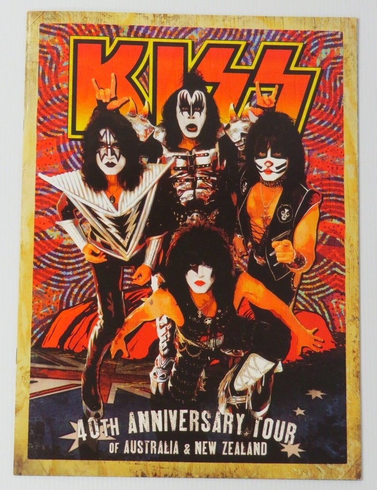 KISS 40TH ANNIVERSARY TOURBOOK NEW ZEALAND VERSION - 1 SHOW - MINT