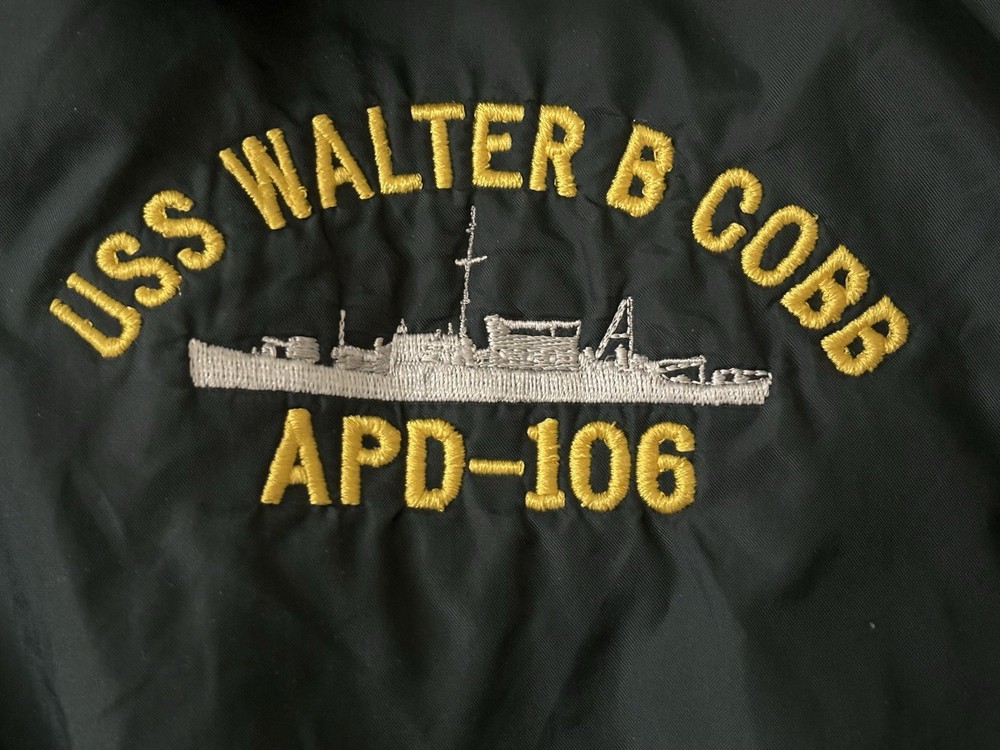 USS WALTER B. COBB APB 106 -U.S. NAVY- EXTRA LARGE JACKET - BLUE-EXCELLENT- RARE