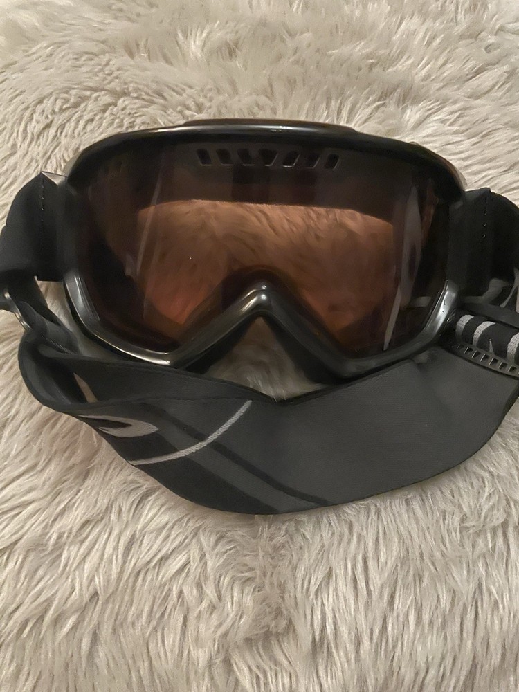 Smith Ski Snowboard Ski Goggles Black Frame Strap Orange Lens Winter