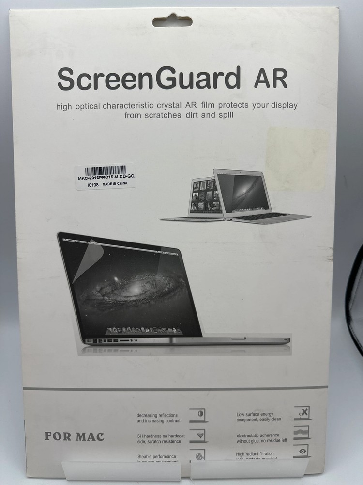 Macbook Pro 15" Screen Protector For 2016-2019 Touch Bar