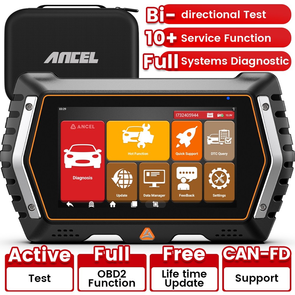 Full System Automotive OBD2 Scanner Bidirectional Diagnostic Scan Tool FCA CANFD