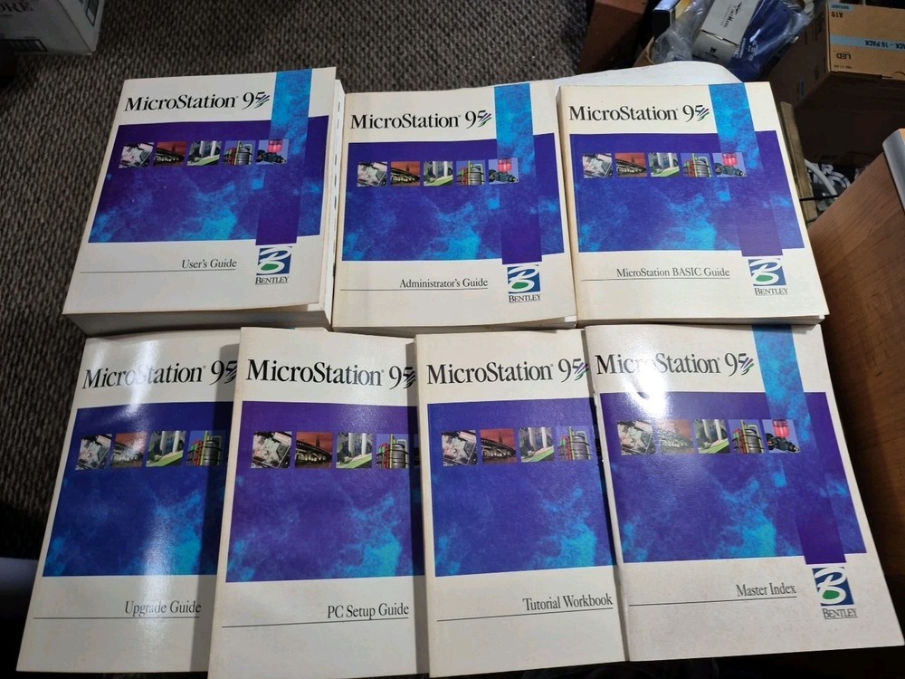 MicroStation 95 1995 PC Bentley Systems Mechanical Engineering Software Books No
