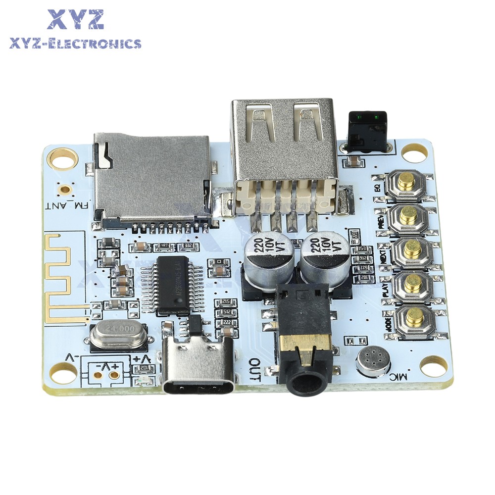 Bluetooth 5.4 Audio Receiver Board MP3 Lossless Decoder Decoding Module Type-C