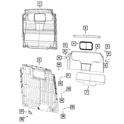 Mopar 68132483AA Coat Hook For 2014 2023 Ram