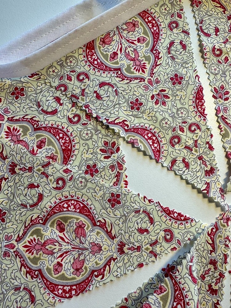 Handmade Cotton Bunting, Pink  - 3 Meters Single Sided