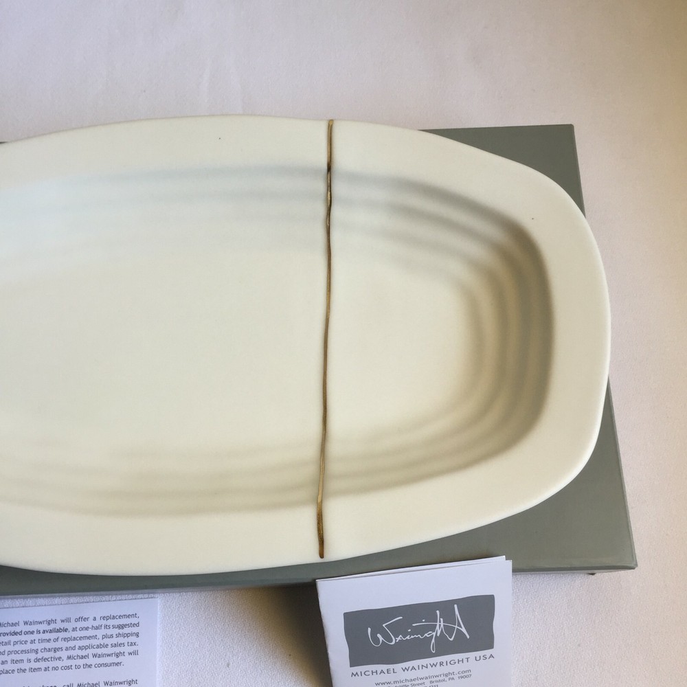 Michael Wainwright Mezza Hors D’oeurve Tray Stoneware Free Shipping