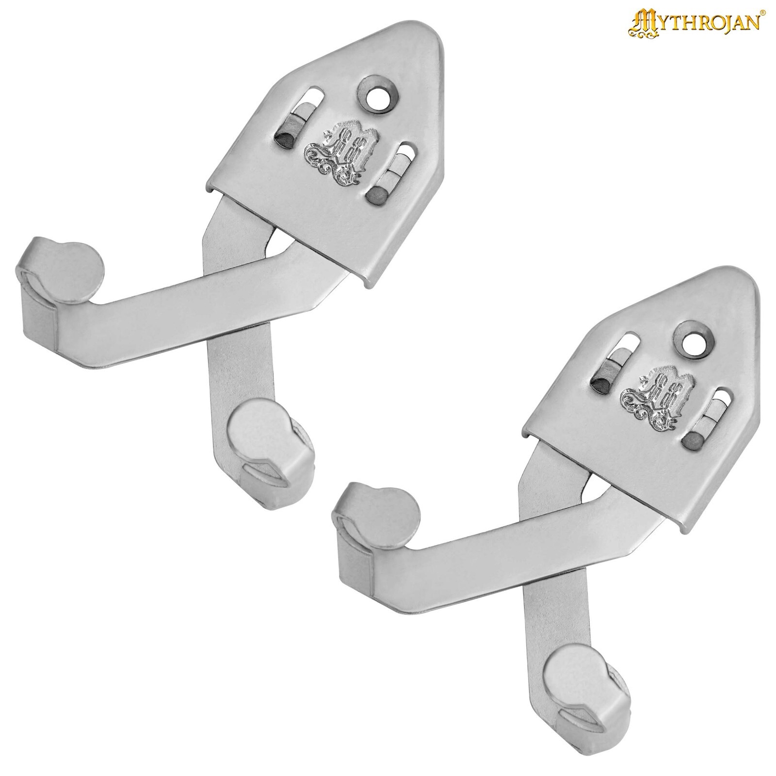 Universal Sword Bowie Knife Dagger Hanger Vertical Wall Mount Holder Set of 2