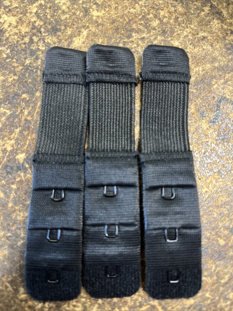 Bra Extender 1 Hook Black Or White X 3
