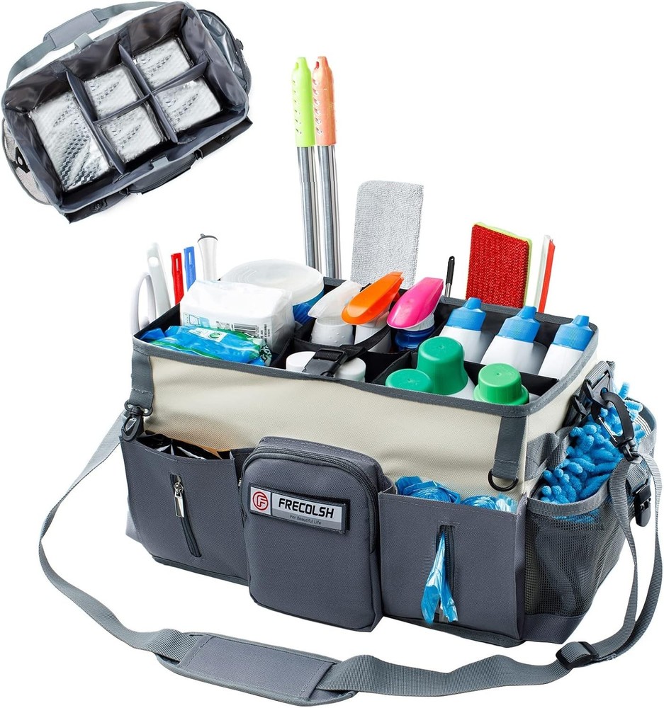Versatile Wearable Cleaning Caddy - Large Capacity for Home & Professional Use