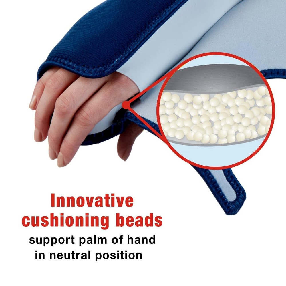 ACE Night Wrist Sleep Support, Adjustable, Blue, Helps Blue