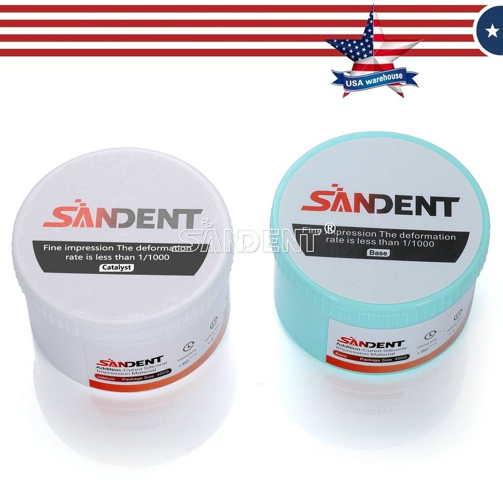 SANDENT Dental Impression Putty VPS Regular Set 2 Pack
