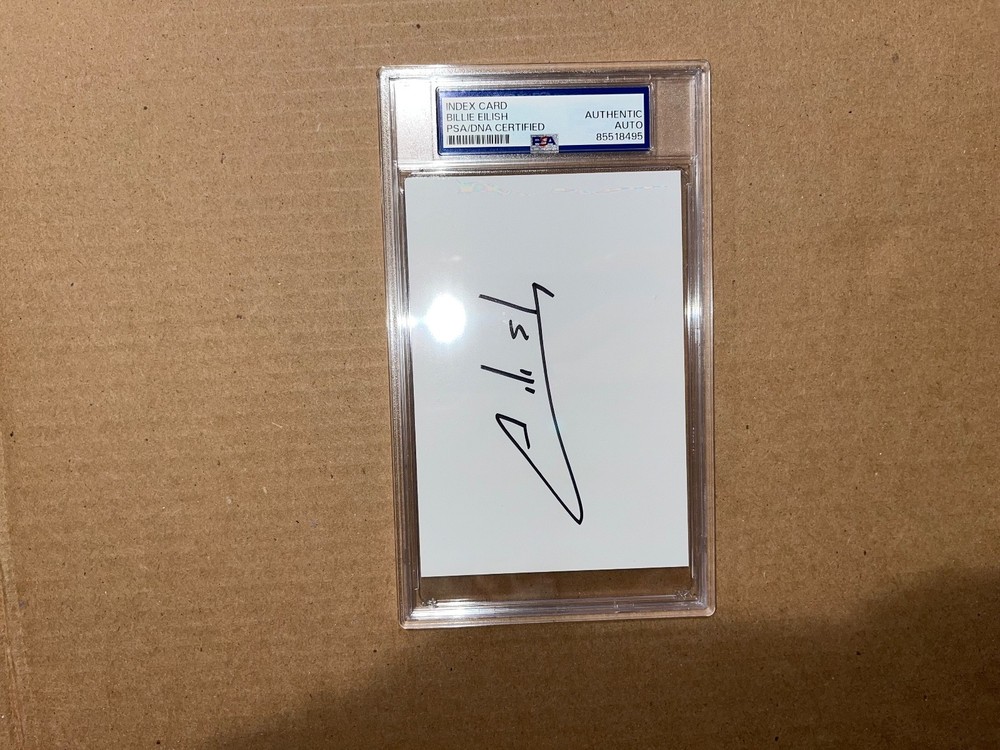 Billie Eilish Signed Autographed PSA/DNA Slab Slabbed Encapsulated Autograph