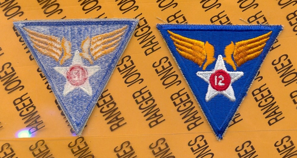 USAAF Army Air Force 12th Air Force modern veterans patch c/e