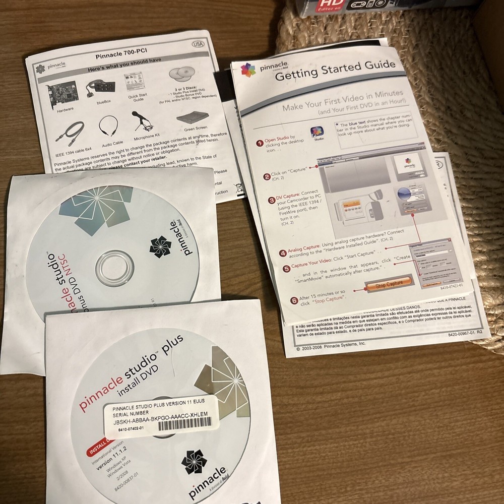 Pinnacle Studio MovieBoard accessories... B9