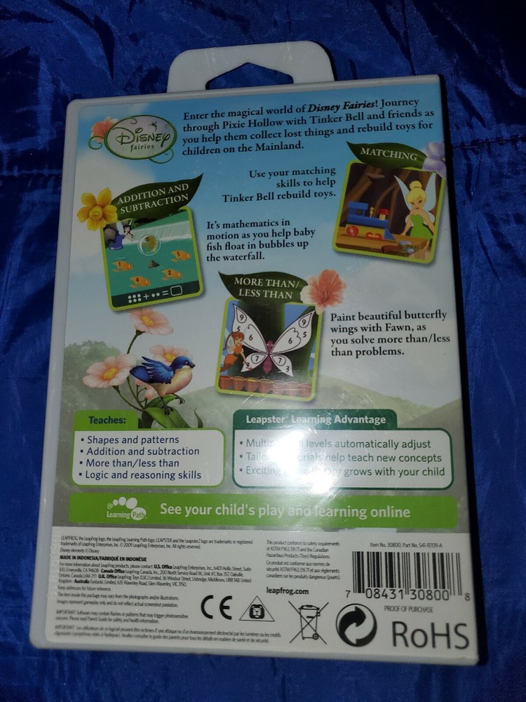 LeapFrog Leapster Learning Game Disney Fairies