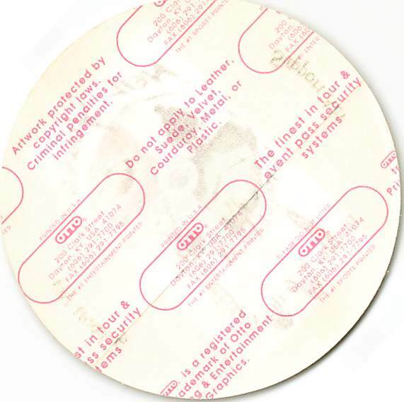 Neil Young Backstage Pass 1993 Yellow Cloth Support Act Pass Variant