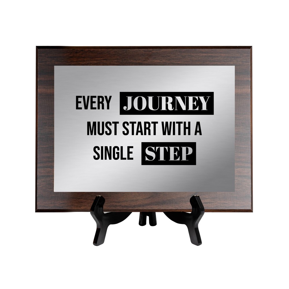 Every Journey Must Start With a Single Step Decorative Wall Plaque