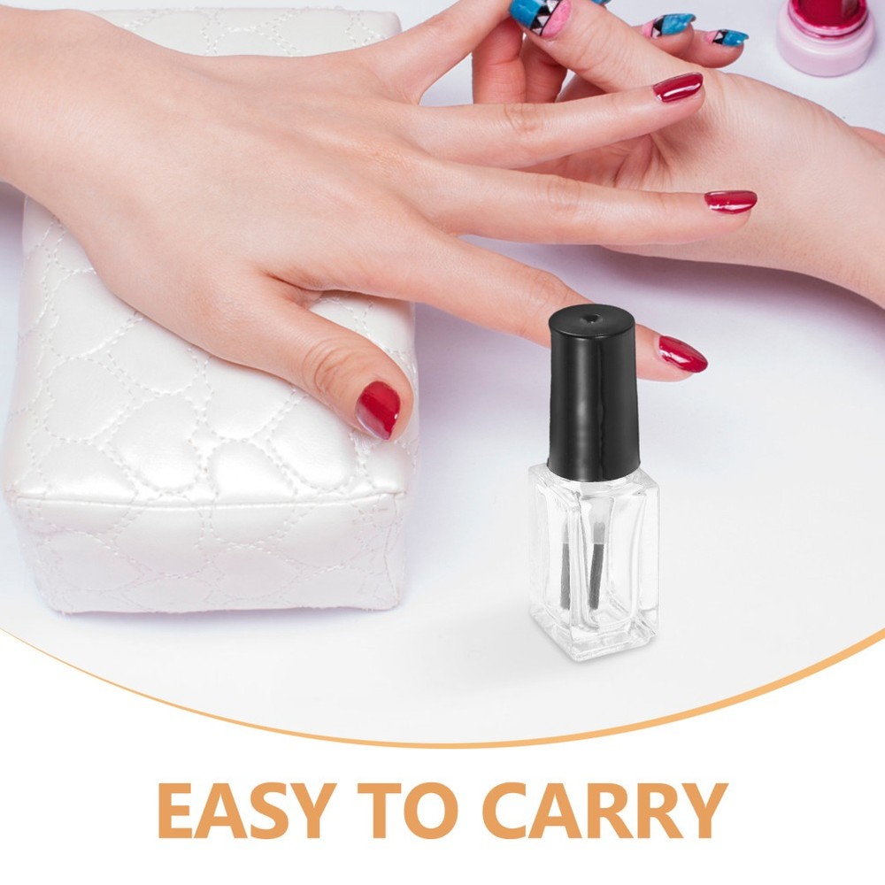 20 Pcs Refillable Transparent 5ml Nail Polish Bottles Empty Container