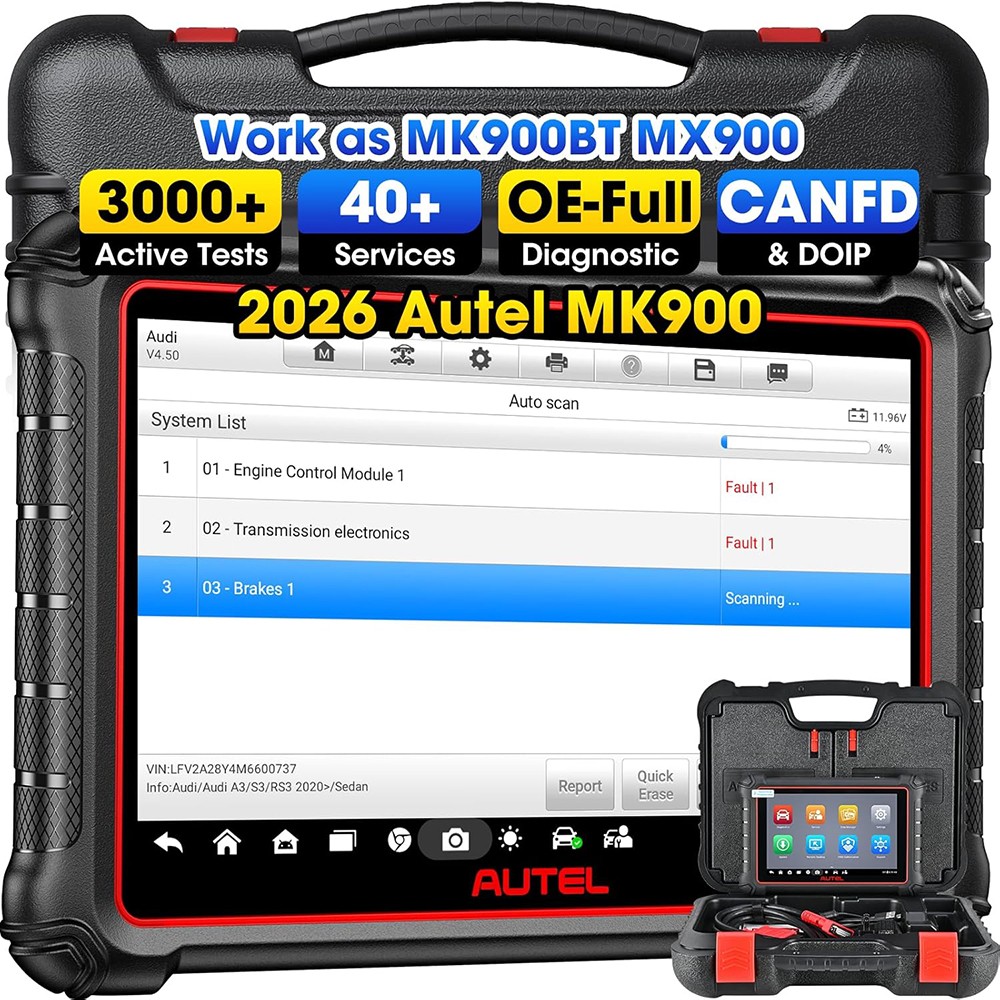 2026 Autel MaxiCOM MK900 MK900BT MX900 Auto All System Diagnostic Scanner Tool