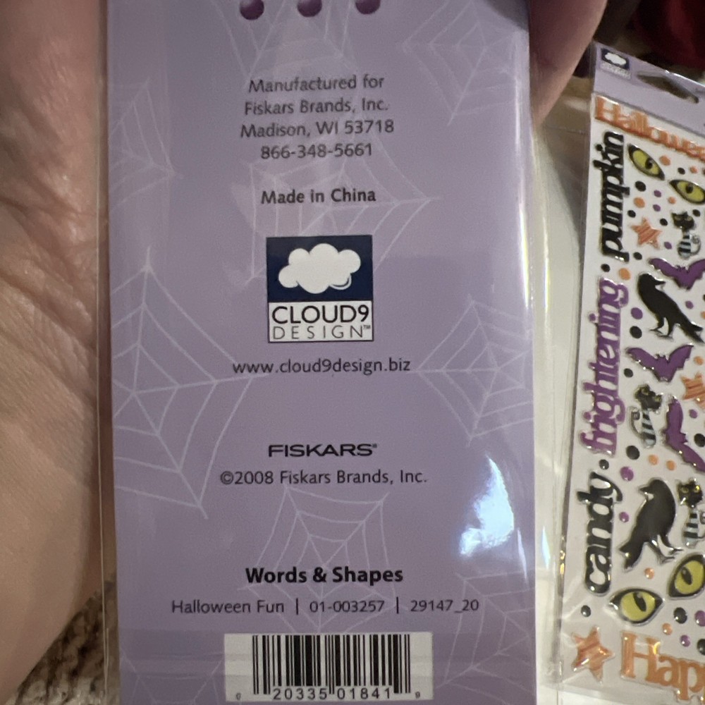 CLOUD 9 DESIGN HALLOWEEN ASSORTED EPOXY STICKERS 2 Total