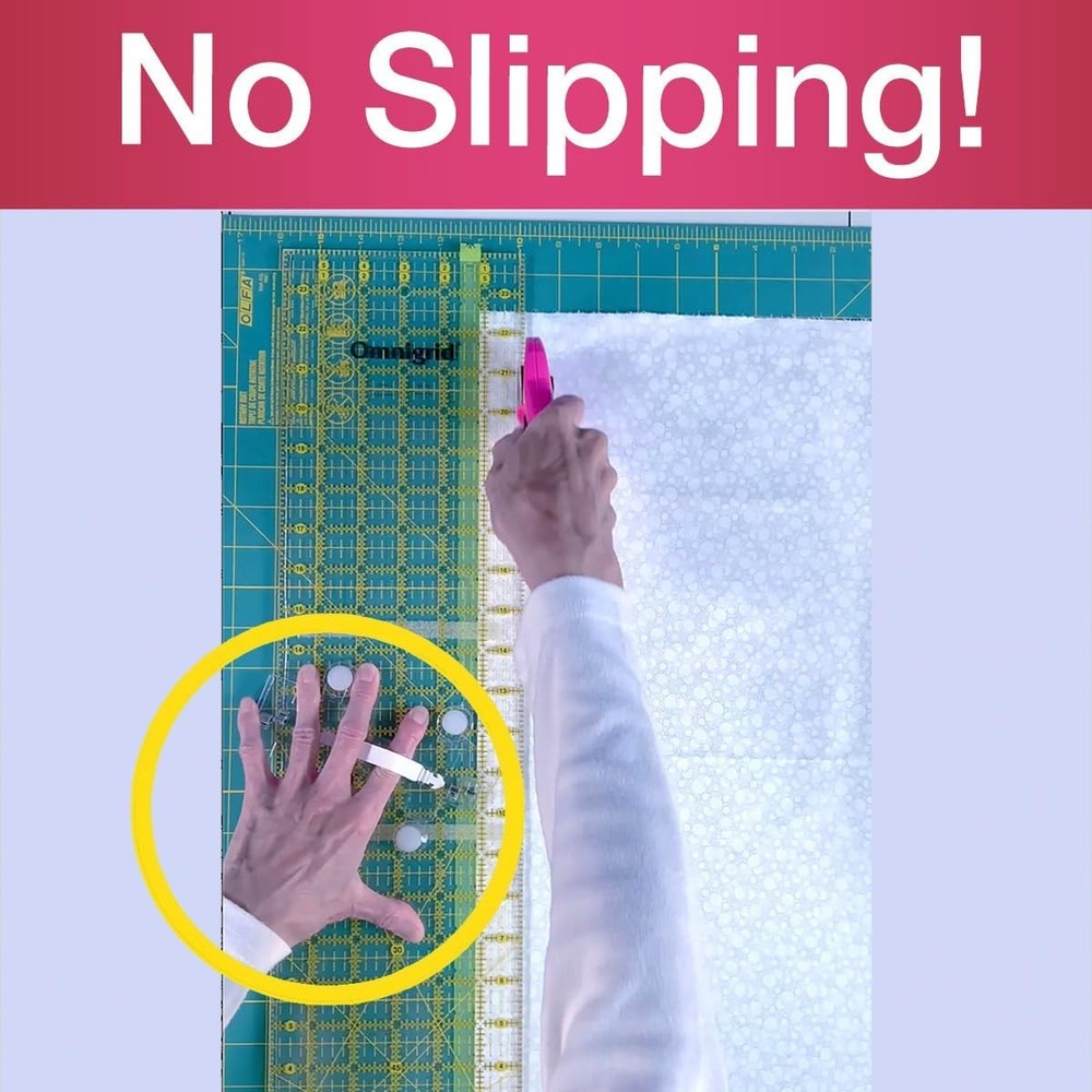 Guidelines4quilting Grip Strips - Non Slip Solution for 1-Pack, Translucent