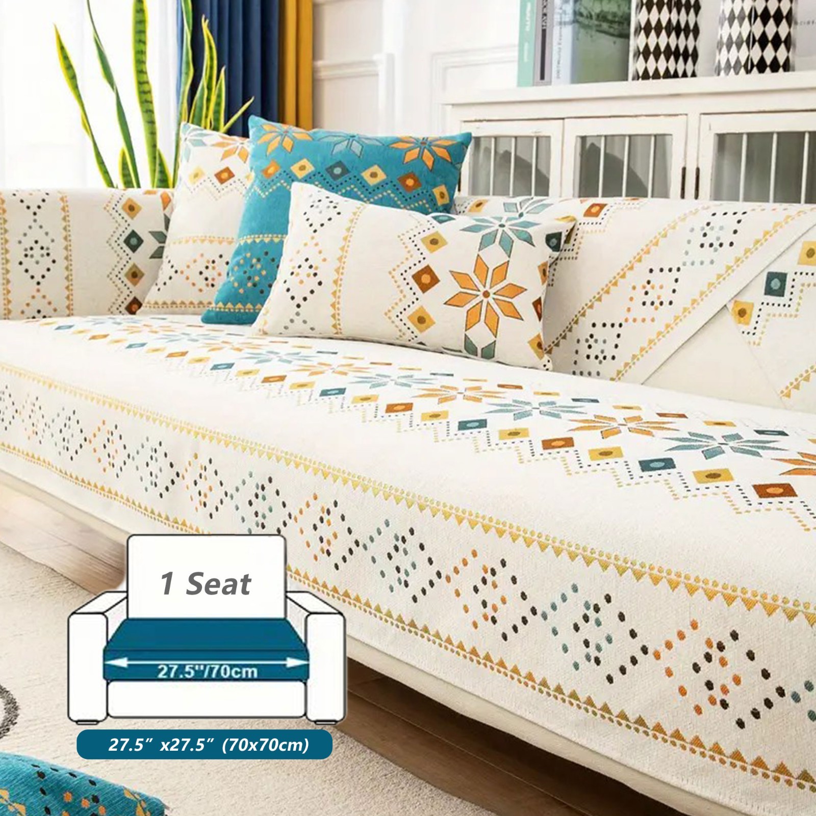 Bohemian anti-slip sofa covers, protective decoration for sofa furniture
