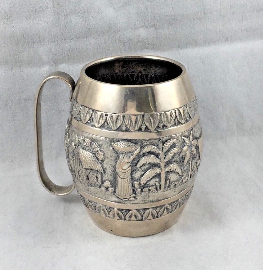Calcutta Figural Cup-India Sterling Silver - 3 1/2