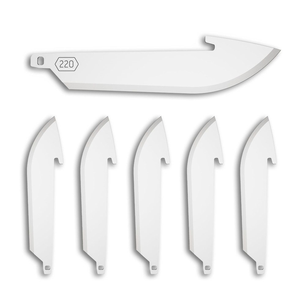 Outdoor Edge 2.2" Drop-Point Blade Pack (6 Blades), Compatibility Blade Code 220