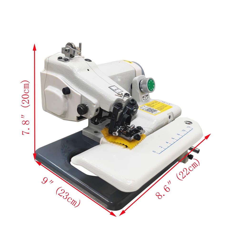 Portable Blindstitch Hem Chain Stitch Sewing Machine with Seam Jumping Function