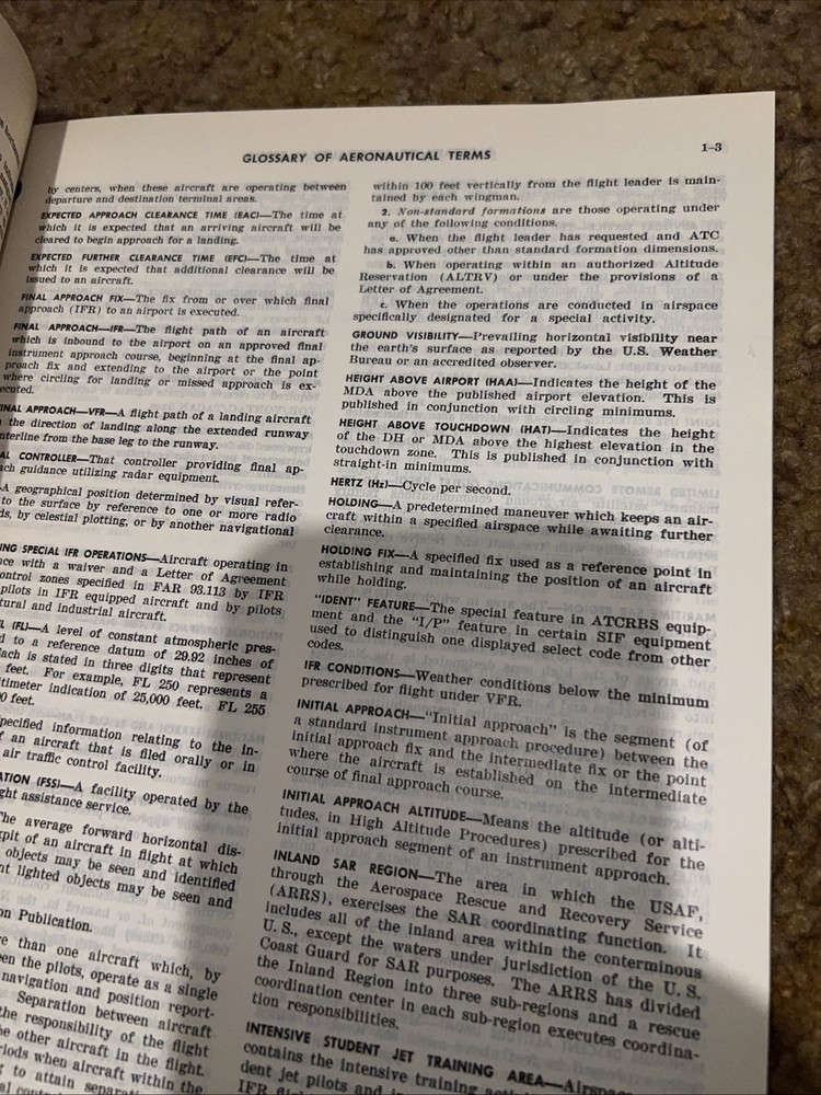 AIM Airman’s Information Manual August 1972 Part 1 Basic Flight & ATC Procedures