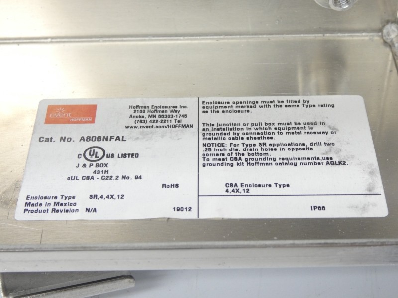 HOFFMAN A806NFAL NSNP