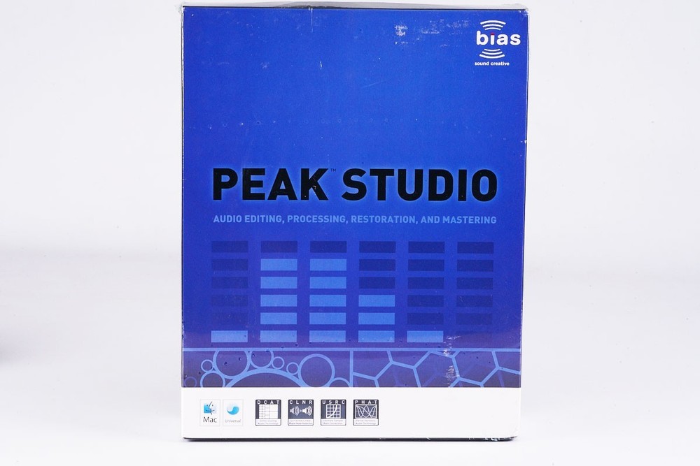 BIAS PEAK STUDIO Including Peak Pro 7 Audio Editing Mastering MAC Software - NEW