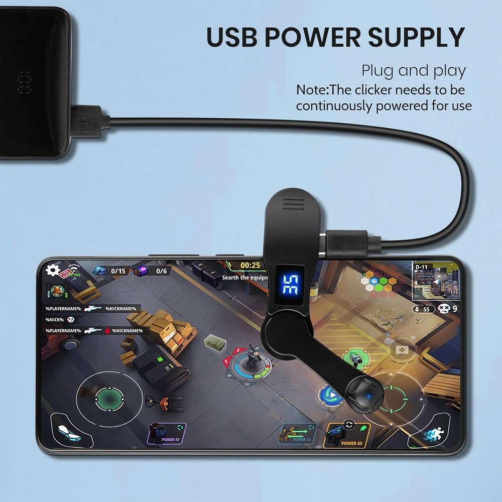 Auto Clicker Tapper for Smartphone, Rechargeable Cordless –  Adjustable Speed