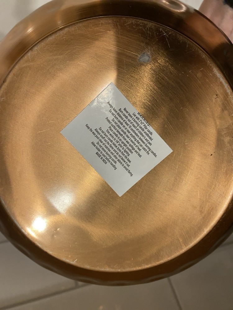 Hammered Copper Pumpkin Basket￼