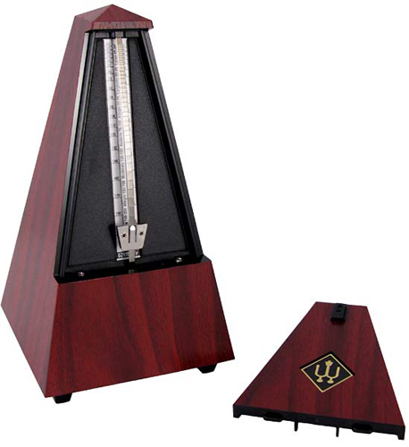 Wittner Traditional Wood Metronome : Mahogany  / BELL