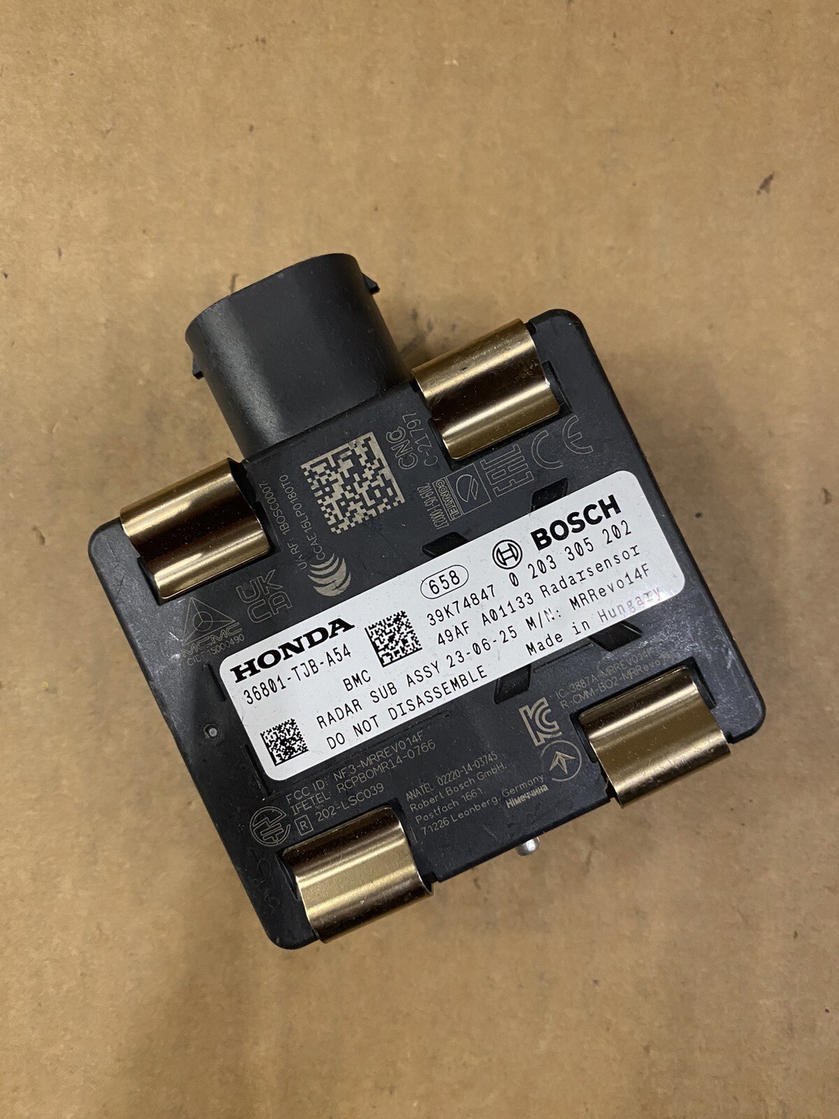 2019-2022 ACURA RDX FRONT CRUISE CONTROL DISTANCE RADAR SENSOR OEM 36801-TJB-A54