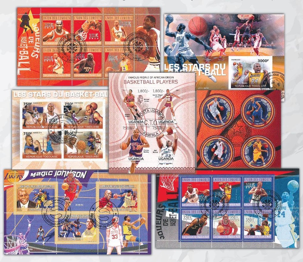 10 diff. topical stamp packets w/ 70 sheets cat. listed (cto) Lot #5