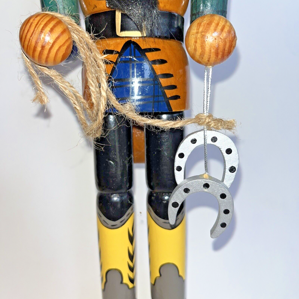 Kurt Adler Wooden 15” Nutcracker Cowboy