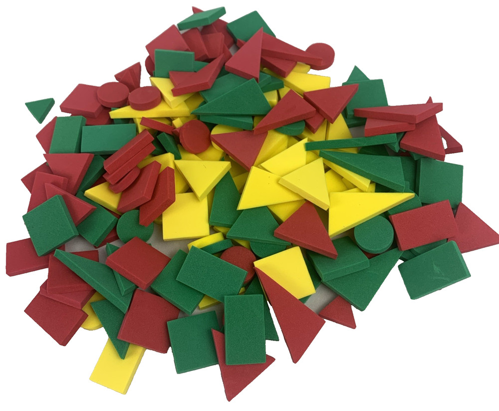 180 Manipulatives Foam Math toys pattern attribute blocks shapes homeschool