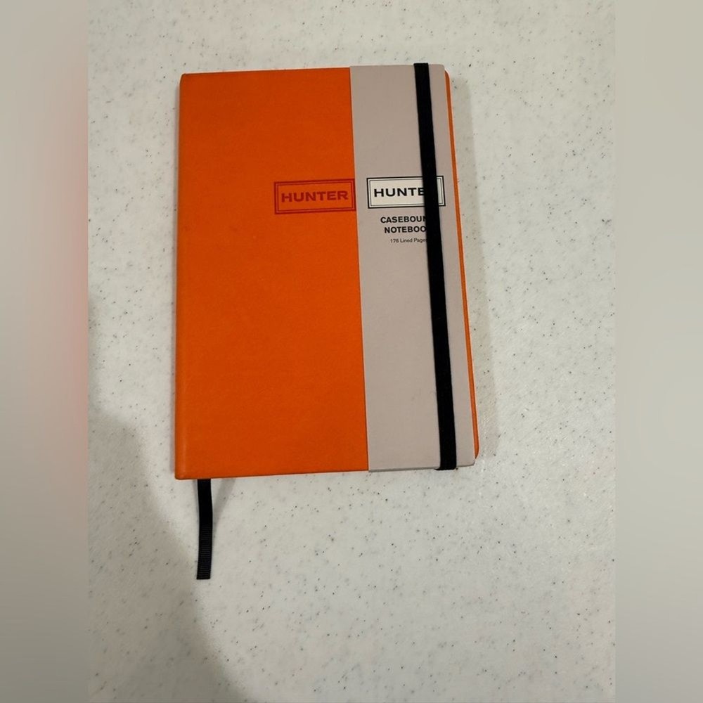 NEW Hunter Orange Casebound Notebook w/ 176 Lined Pages