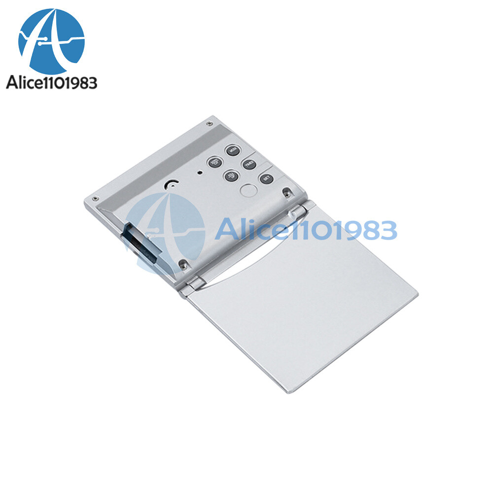 Digital Travel Alarm Clock Foldable Calendar Temperature Timer LCD Clock